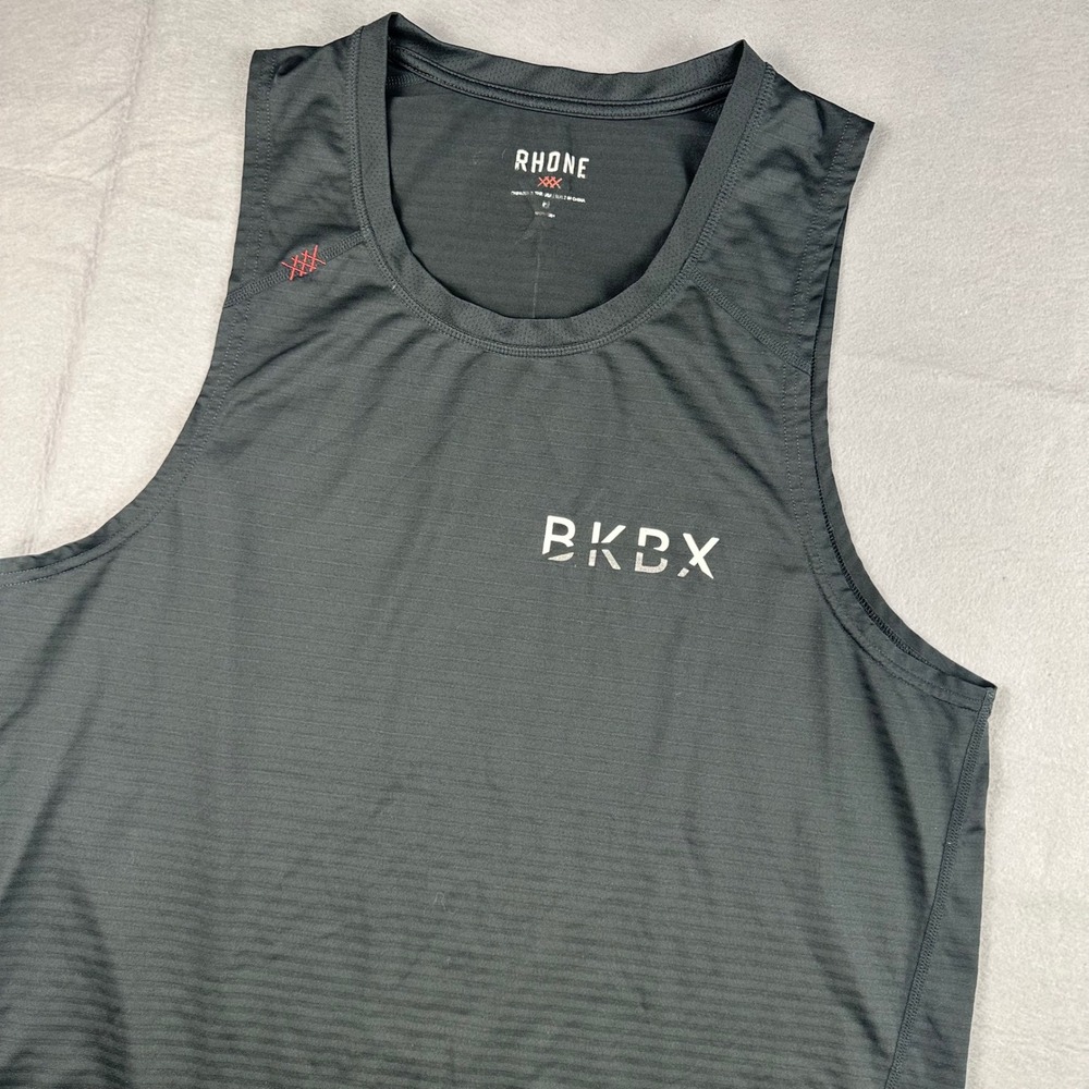 Rhone Mens BKBX Sentry Training Tank Top Size Medium Grey SET-181